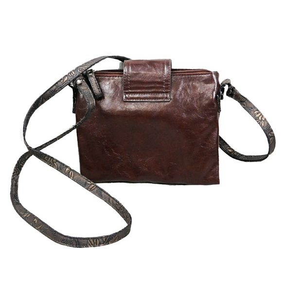 BRACIANO BROWN BRONZE MULTI POCKET CROSSBODY BAG - Picture 6 of 6